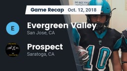 Recap: Evergreen Valley  vs. Prospect  2018