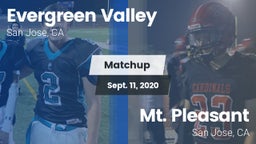 Matchup: Evergreen Valley vs. Mt. Pleasant  2020