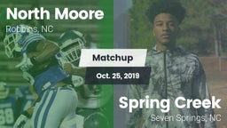 Matchup: North Moore vs. Spring Creek  2019
