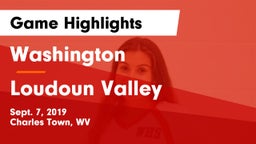 Washington  vs Loudoun Valley  Game Highlights - Sept. 7, 2019