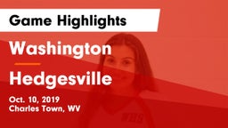 Washington  vs Hedgesville Game Highlights - Oct. 10, 2019