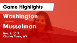 Washington  vs Musselman Game Highlights - Nov. 9, 2019