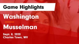 Washington  vs Musselman  Game Highlights - Sept. 8, 2020