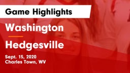 Washington  vs Hedgesville Game Highlights - Sept. 15, 2020