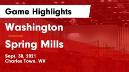 Washington  vs Spring Mills  Game Highlights - Sept. 30, 2021