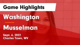 Washington  vs Musselman  Game Highlights - Sept. 6, 2022