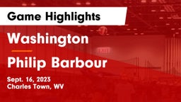 Washington  vs Philip Barbour  Game Highlights - Sept. 16, 2023