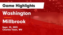 Washington  vs Millbrook  Game Highlights - Sept. 25, 2023