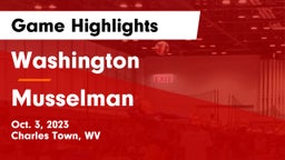 Washington  vs Musselman  Game Highlights - Oct. 3, 2023