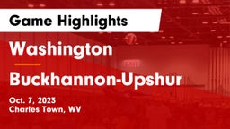 Washington  vs Buckhannon-Upshur  Game Highlights - Oct. 7, 2023