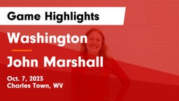 Washington  vs John Marshall  Game Highlights - Oct. 7, 2023