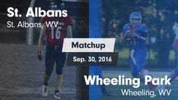 Matchup: St. Albans vs. Wheeling Park 2016