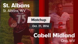 Matchup: St. Albans vs. Cabell Midland  2016