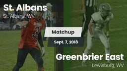 Matchup: St. Albans vs. Greenbrier East  2018