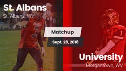 Matchup: St. Albans vs. University  2018