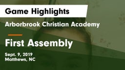 Arborbrook Christian Academy vs First Assembly Game Highlights - Sept. 9, 2019