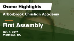 Arborbrook Christian Academy vs First Assembly Game Highlights - Oct. 4, 2019