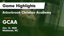 Arborbrook Christian Academy vs GCAA Game Highlights - Oct. 13, 2020
