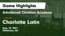 Arborbrook Christian Academy vs Charlotte Latin  Game Highlights - Aug. 10, 2021