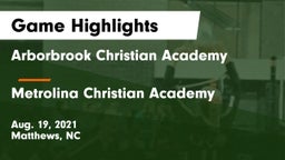 Arborbrook Christian Academy vs Metrolina Christian Academy  Game Highlights - Aug. 19, 2021
