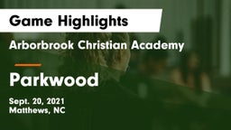 Arborbrook Christian Academy vs Parkwood  Game Highlights - Sept. 20, 2021