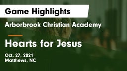 Arborbrook Christian Academy vs Hearts for Jesus Game Highlights - Oct. 27, 2021