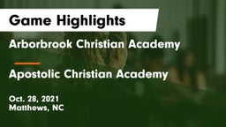Arborbrook Christian Academy vs Apostolic Christian Academy Game Highlights - Oct. 28, 2021