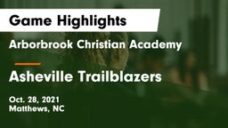 Arborbrook Christian Academy vs Asheville Trailblazers Game Highlights - Oct. 28, 2021