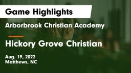 Arborbrook Christian Academy vs Hickory Grove Christian  Game Highlights - Aug. 19, 2022
