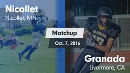 Matchup: Nicollet vs. Granada  2016