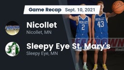 Recap: Nicollet  vs. Sleepy Eye St. Mary's  2021