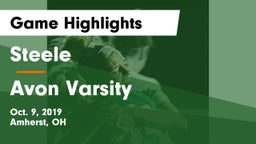 Steele  vs Avon Varsity Game Highlights - Oct. 9, 2019