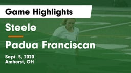 Steele  vs Padua Franciscan  Game Highlights - Sept. 5, 2020