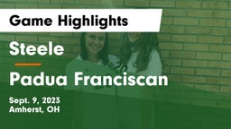 Steele  vs Padua Franciscan  Game Highlights - Sept. 9, 2023