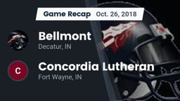 Recap: Bellmont  vs. Concordia Lutheran  2018