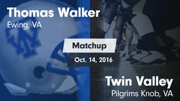 Matchup: Walker vs. Twin Valley  2016