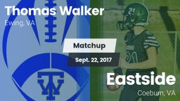 Matchup: Walker vs. Eastside  2017