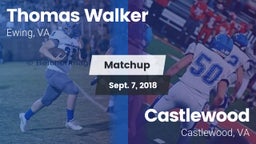 Matchup: Walker vs. Castlewood  2018