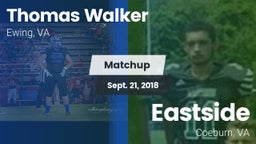 Matchup: Walker vs. Eastside  2018