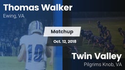 Matchup: Walker vs. Twin Valley  2018