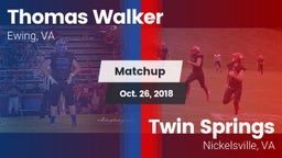 Matchup: Walker vs. Twin Springs  2018