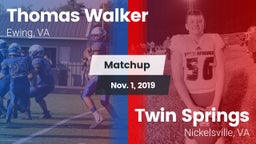 Matchup: Walker vs. Twin Springs  2019