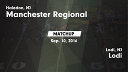 Matchup: Manchester Regional vs. Lodi  2016
