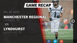 Recap: Manchester Regional  vs. Lyndhurst  2016