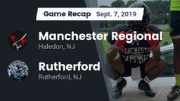 Recap: Manchester Regional  vs. Rutherford  2019