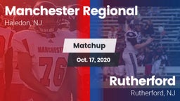 Matchup: Manchester Regional vs. Rutherford  2020