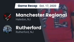 Recap: Manchester Regional  vs. Rutherford  2020