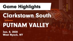 Clarkstown South  vs PUTNAM VALLEY Game Highlights - Jan. 8, 2020
