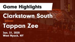 Clarkstown South  vs Tappan Zee  Game Highlights - Jan. 31, 2020