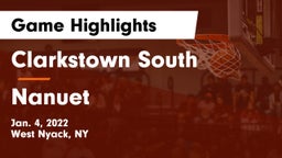 Clarkstown South  vs Nanuet  Game Highlights - Jan. 4, 2022